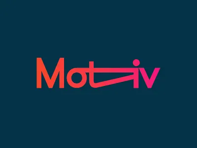 Motiv branding concept design gradient layout logo mark secret