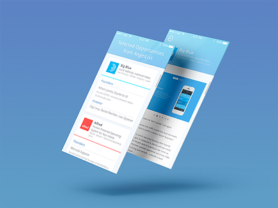 Angellist Mobile - ongoing front end mobile app mobile interface ui ux