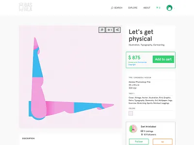 single artwork artwork page product single