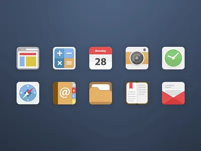 Android Icons Set 1 android app flat icon jakob treml sale simple ui