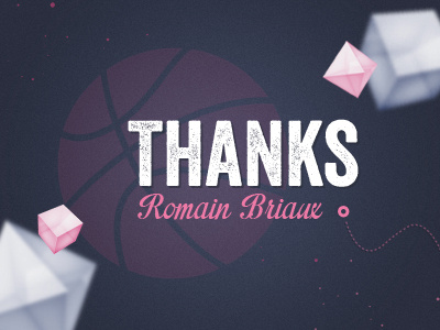 A big thanks you ! dribbble thank you thanks