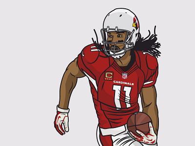 Larry Fitzgerald arizona cardinals football illustration larry fitzgerald nfl