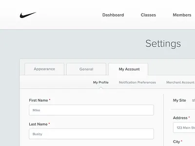 Settings View mike busby notification settings preferences product design settings toronto user interface web app