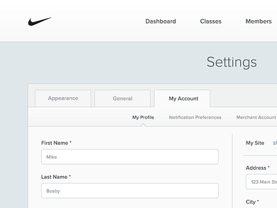 Settings View mike busby notification settings preferences product design settings toronto user interface web app