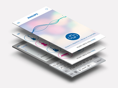 Philips Music Sets You Free App app free icons instruments music share touch ui ux