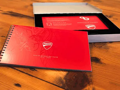 Ducati book box brochure ducati kit metal moto packaging set