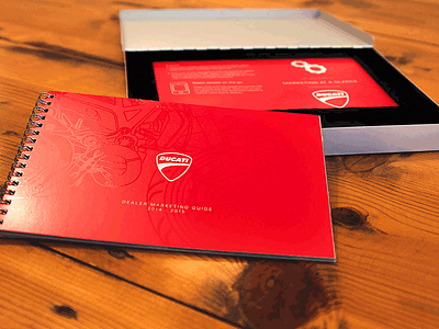 Ducati book box brochure ducati kit metal moto packaging set