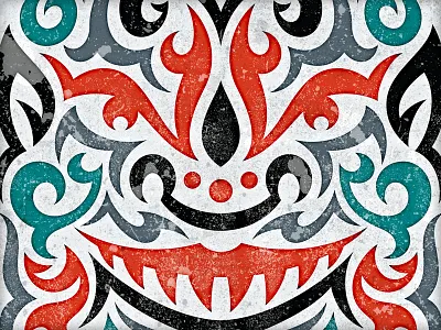 Tribal Face illustration textures tribal vector vonster