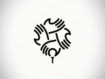 Golf Community charity community golf hands icon tee