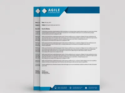 Corporate Letterhead Vol 6 branding business corporate letterhead corporate stationary identity letter head letterhead template