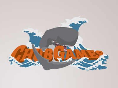 ChubGames Logo logo sea waves whale