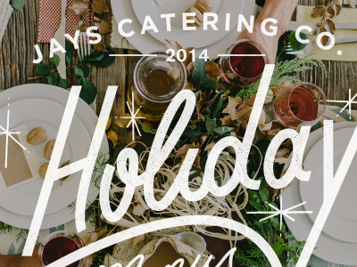 Holiday design lettering overprint texture type typography vintage