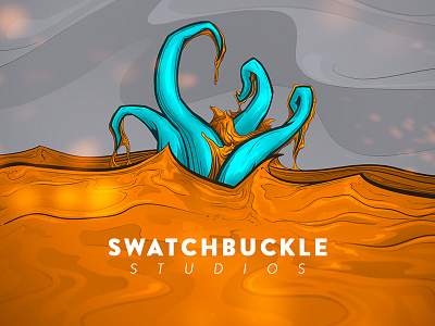 Swatchbuckle Illustration cintiq illustrator kraken octopus photoshop squid studios swashbuckler swatch tentacle tentacles waccom