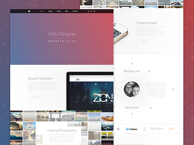 Portfolio Site branding designer html5 modern personal portfolio ui ux web design website