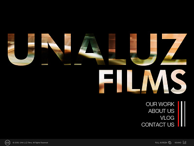 Unaluz creative design interface design video production website web design