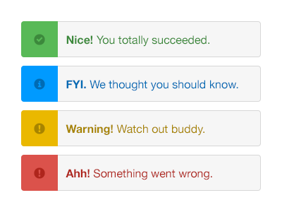 Alerts alert bootstrap notification ui