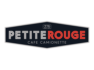 Petite Rouge Coffee Truck Final Logo coffee design food truck illustration logo new orleans