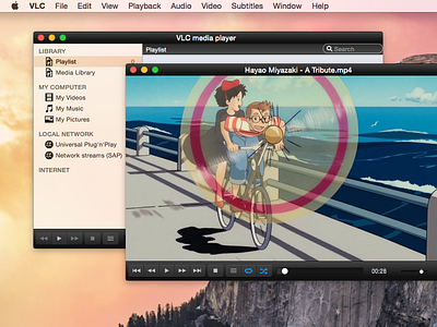 VLC on Yosemite : dark mode and sidebar icons controller dark icons media player sidebar vlc yosemite