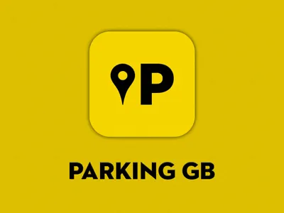 Parking GB App Icon app icon britain icon parking yellow