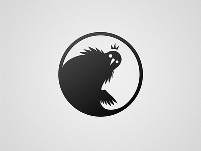 King Bird Games bird bw bw logo design games king logo