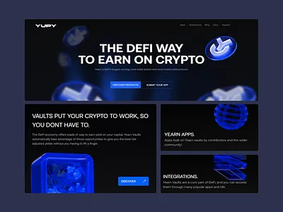 Design UI "Earn Crypto with DeFi" blockchain ux crypto earnings defi platform digital finance financial growth fintech ui interactive experience investment dashboard modern aesthetic passive income secure transactions smart contracts staking rewards trading experience user engagement ux design ux ui web3 interface yield farming