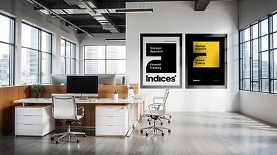 A Productive Workspace Designed By Indices Studios brand brand identity branding design graphic design logo visuals