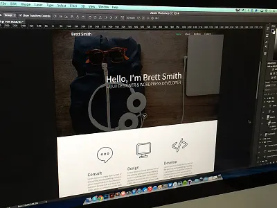 Another Portfolio Shot personal site photoshop portfolio psd responsive design web design wordpress