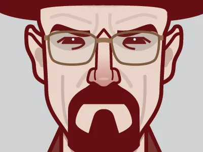 Walter White Breaking Bad breaking bad character illustration tv vector walter white