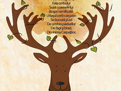 Dribbble 243 deer iscariotteh elena greta apostol leaves nose water colour