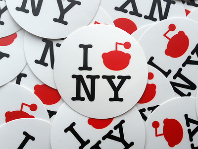 I Snoo NY lettering new york official parody reddit redditgifts script snoo