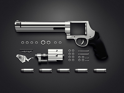 Gun dismantling gun rebound
