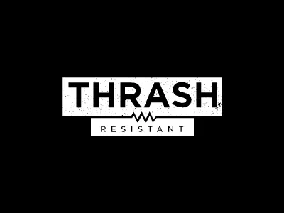 Thrash Resistant branding design graphic logo