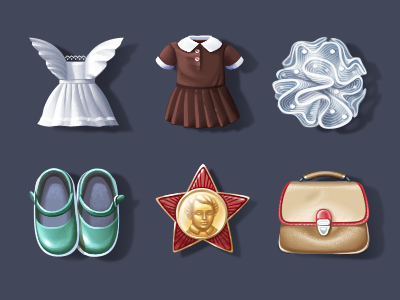 School Dress dress game icons school