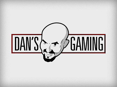 Dan's Gaming branding face gaming logo twitch