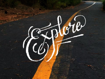 Tahoe Adventures camping custom explore hand drawn lettering script tahoe type typography