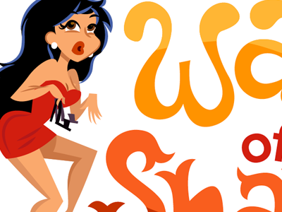 Walk of Shame artwork chata college dress illustration lady miss sexy stickers university
