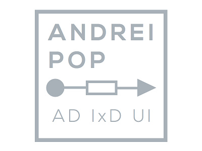 Andrei Pop - personal Logo art director flow ixd logo process sketch.app ux