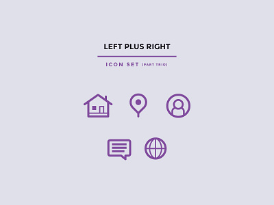 Left Plus Right Icon Set avatar home icon set pin speech world