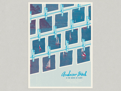 Andrew Bird / San Diego 2014 bay boat cmyk ocean photograph photos poster sailboat sailing screen print water waves