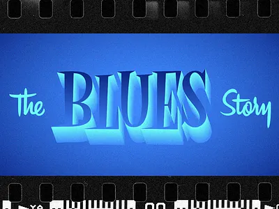 Blues Final calligraphy drawing lettering typography