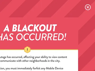 Full Screen Alert design games illustration intuitive company modal ui