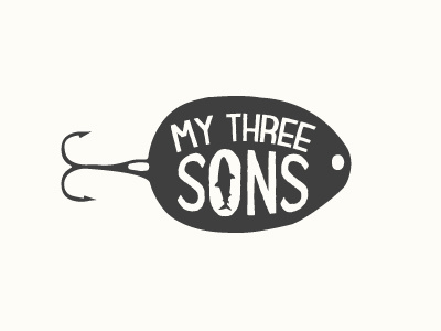 My Three Sons boat logo fish logo fishing bait fishing boat fishing logo fishing lure logo lure logo