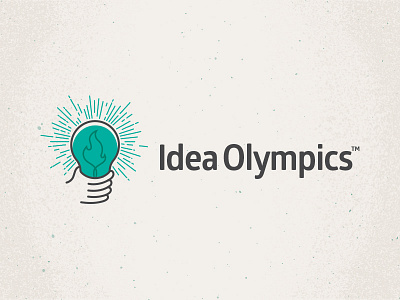 Idea Olympics Logo Concept brand flame hand hold light lightbulb logo torch