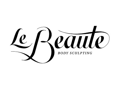 Le Beaute beauty lettering logo