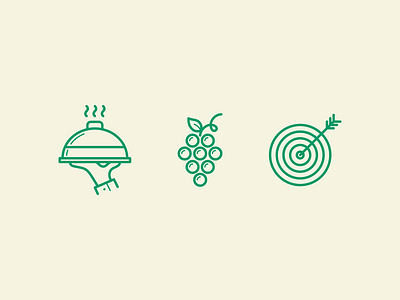 Custom Icons 01 creative direction custom design grapes icons illustration serve target