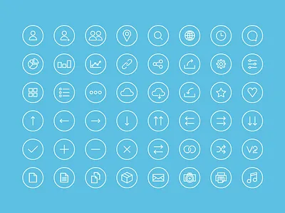 Newsletter Icons email icon minimal newsletter set shootproof simple stroke thin weight