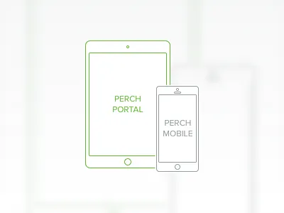 Perch Portal vs Perch Mobile icon lines mobile perch portal