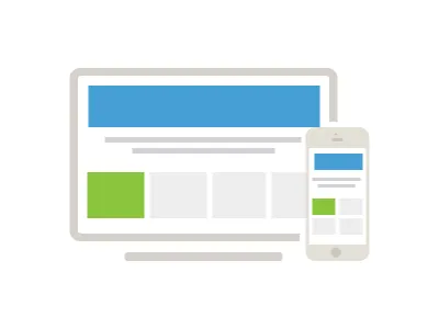 Responsive illustration flat icon illustration minimal responsive