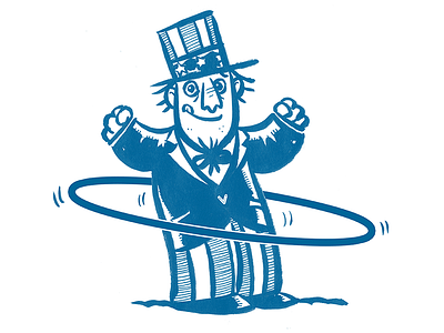 Uncle Sam Hula Hoop hula hoop july 4th orlando uncle sam
