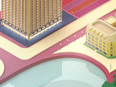 House house lake lowpoly street